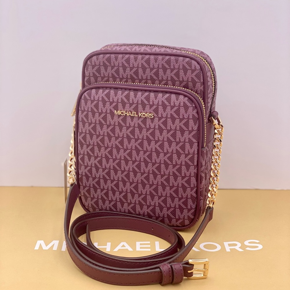 Michael Kors Jet Set Travel MediumLogo Crossbody Bag - Picture 10 of 12